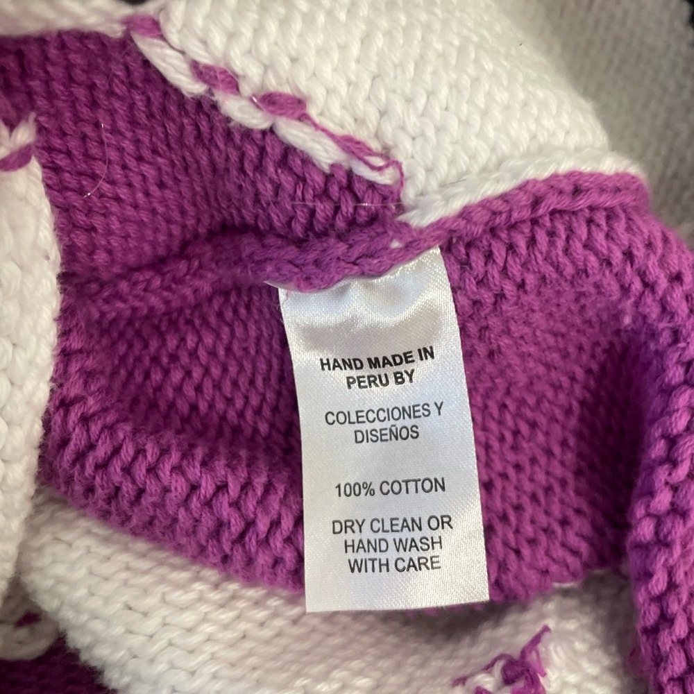 Vibrant Purple Patchwork Cardigan - image 5